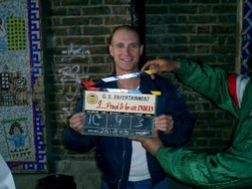 Scott Hinds during filming of 'I Proud to be an Indian'.