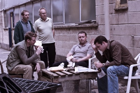 Scott Hinds, Phil Nice, Joe Jackson, Scott Toms and Benjamin Noble in 'Tortoise'.
