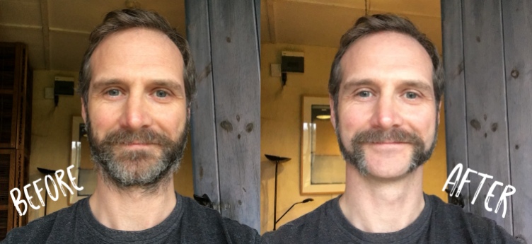 Scott Hinds Beard transformation for the film 'Eye For An Eye'.
